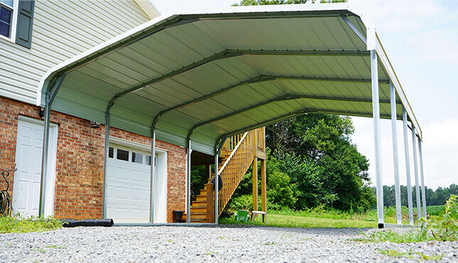 18x21 Regular Steel Carport