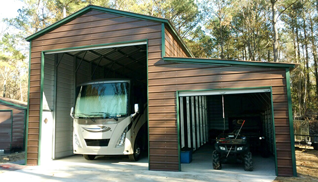 18x40x16 Steel RV Garage Building