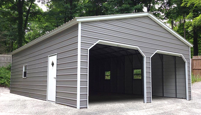 22x26x10 Vertical Roof Garage