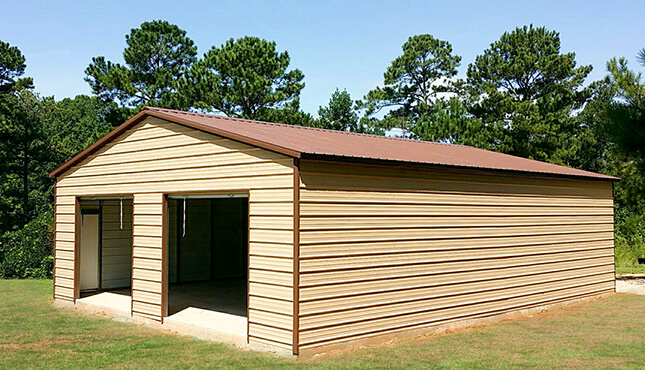 24x40x10 Vertical Roof Garage