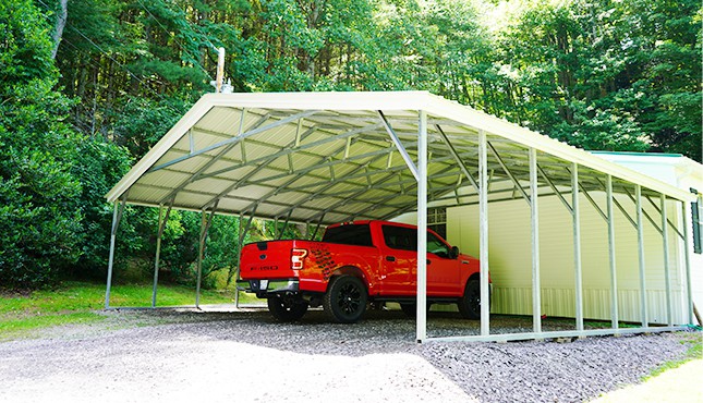 30 x 26 Vertical Roof Carport