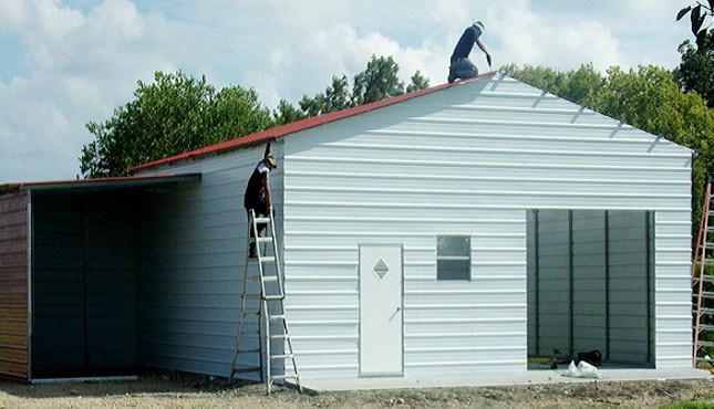 30x30 Lean-to Garage