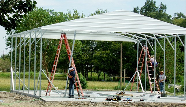 30x30 Lean-to Garage