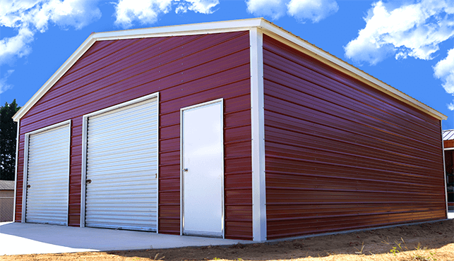 30x31 Vertical Roof Garage