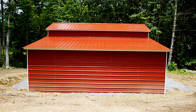 36x25 Drop Down Steel Barn