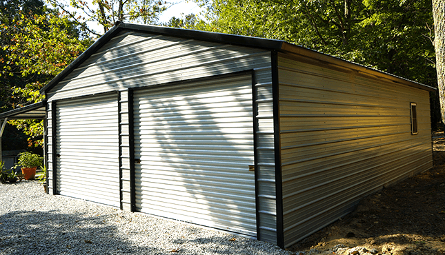 36x36 Lean-to Garage Building