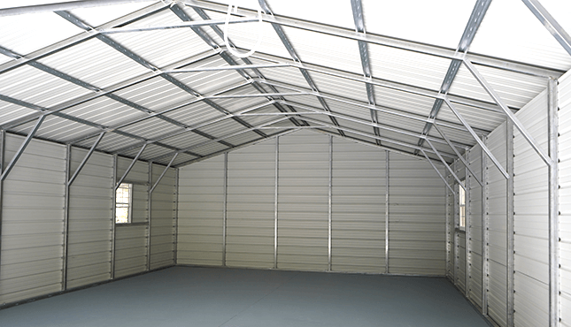36x36 Lean-to Garage Building