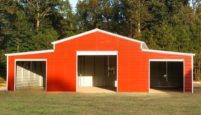 48x40x12 Vertical Roof Metal Barn